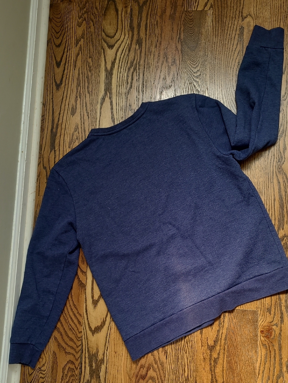 ZELOS Men's Navy Blue Crewneck Sweatshirt Size M - Picture 5 of 5